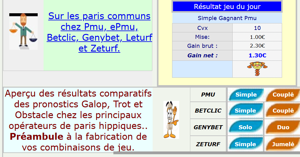 comment faire des combinaisons sur statoprono